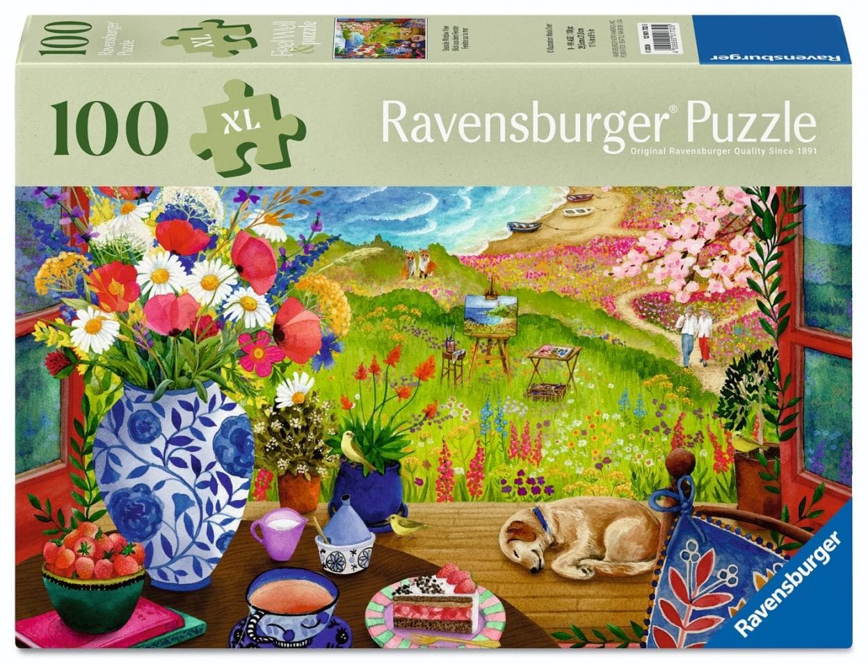 Puzzle 100 elementów XL Ravensburger Feel Well & Puzzle widok