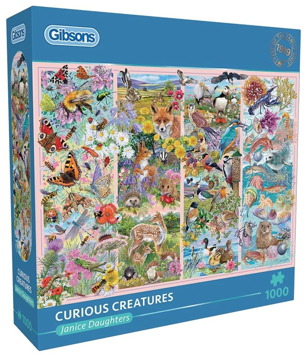 Puzzle 1000 Ciekawe stworzenia Gibsons