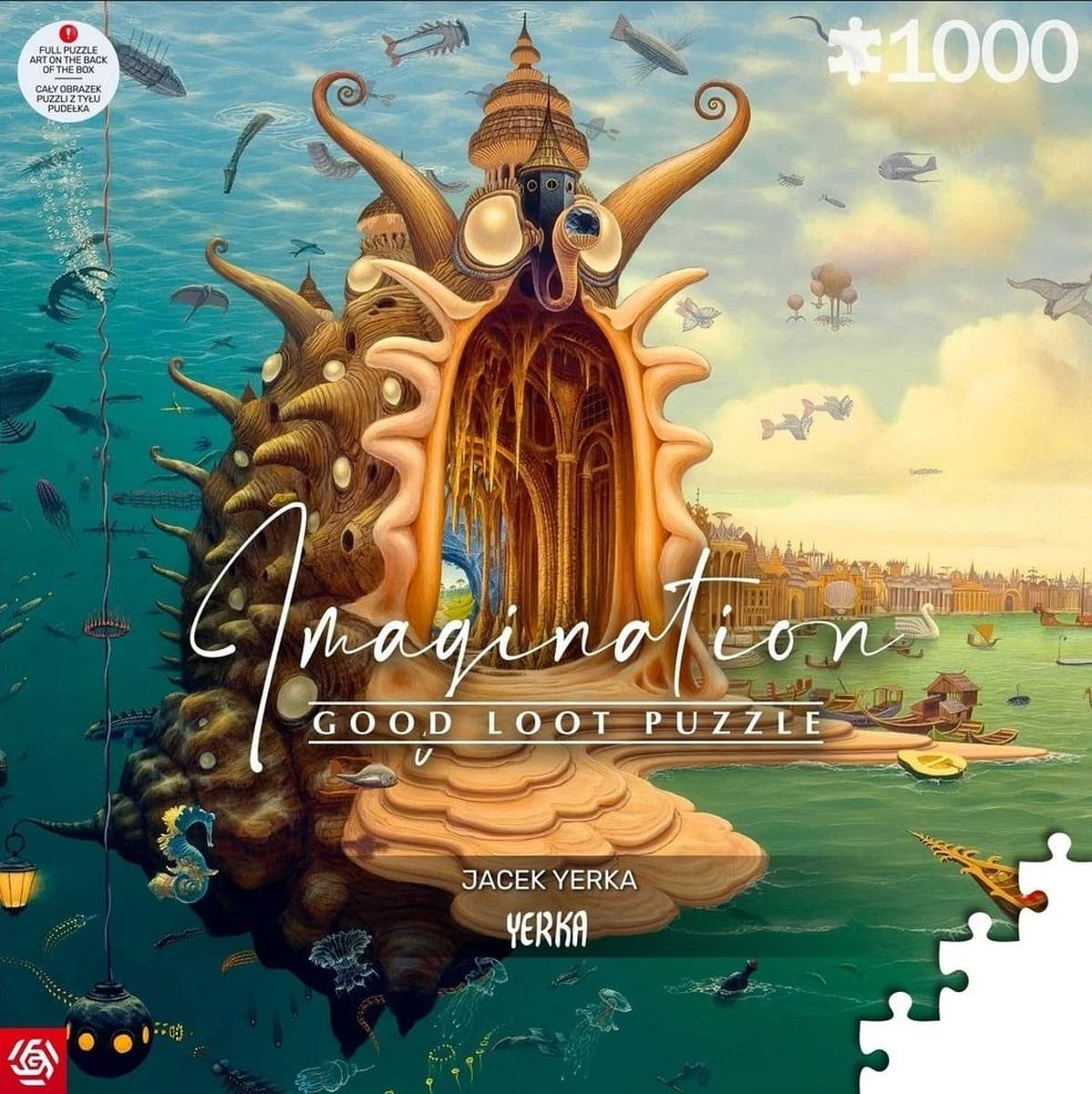 Puzzle 1000 elementów Good Loot Imagination Jacek Yerka Port Harbor