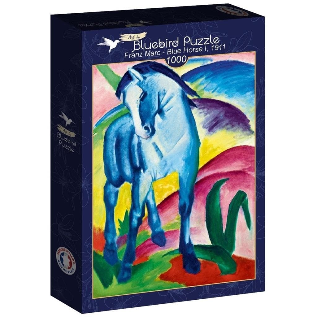 Puzzle 1000 elementów Niebieski koń I, Franz Marc 1911