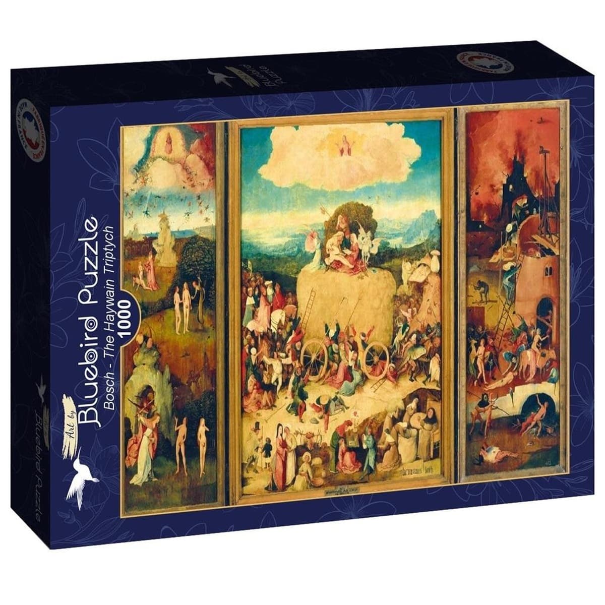 Puzzle 1000 elementów Wóz z sianem - Tryptyk Hieronymusa Boscha