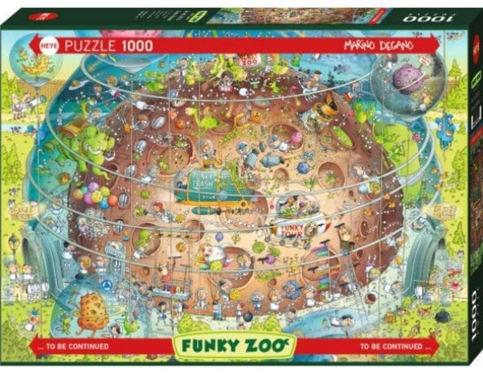 Puzzle 1000 elementów Funky ZOO Kosmiczne ZOO Heye 70x50 cm