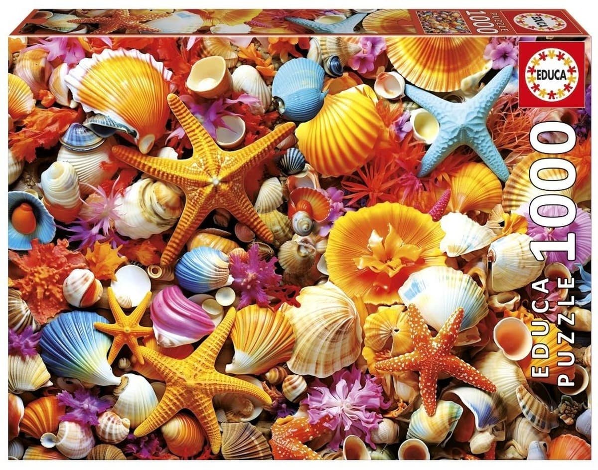Puzzle 1000 Kolorowe muszelki Educa