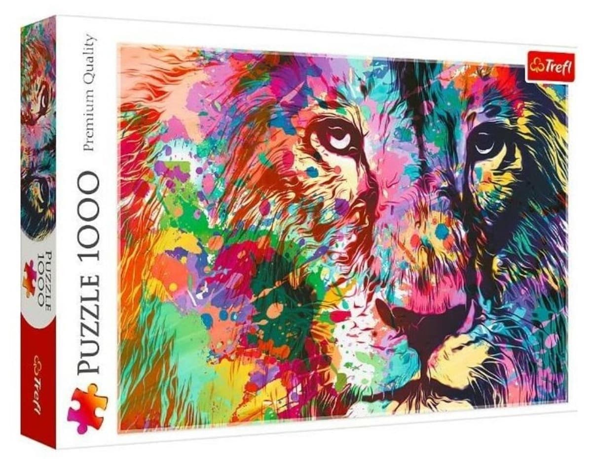 Puzzle 1000 Kolorowy lew 10707