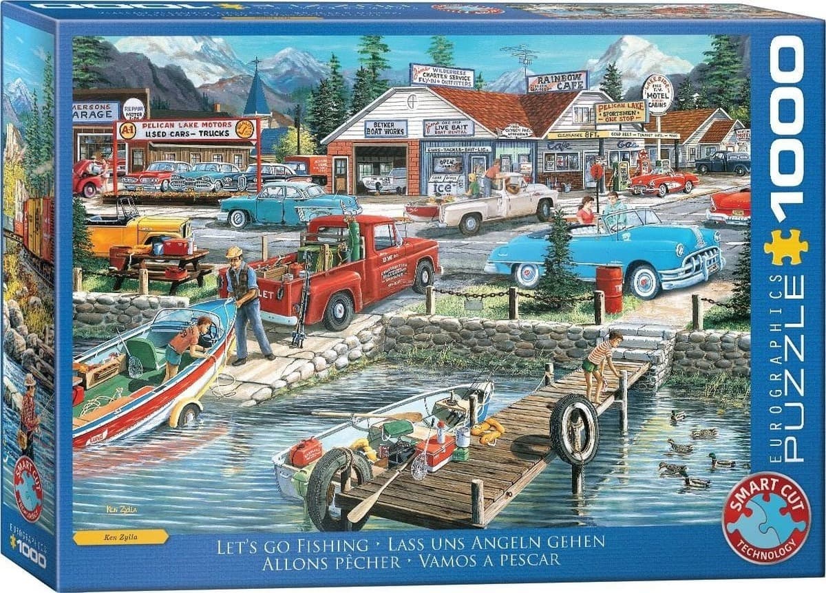 Puzzle 1000 Let's Go Fishing by Ken Zylla 6000-5868