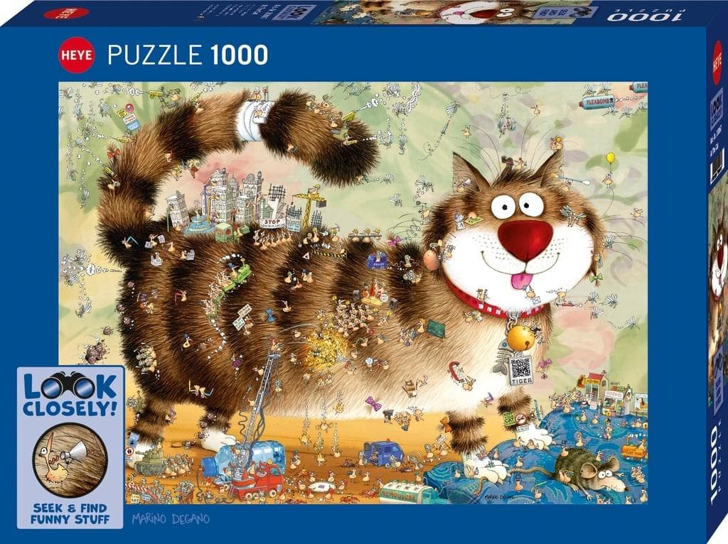 Puzzle 1000 Look Closely - Kot