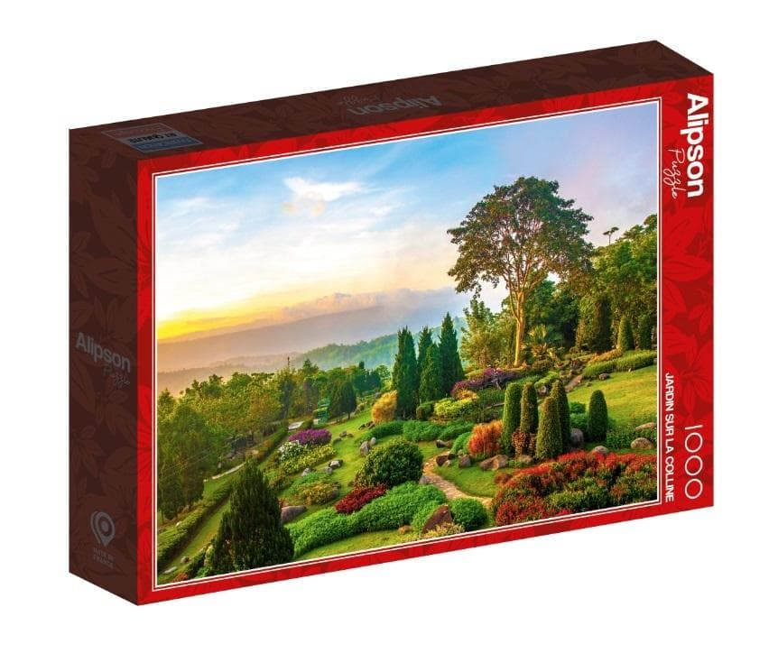 Puzzle 1000 elementów Ogród na wzgórzu Alipson