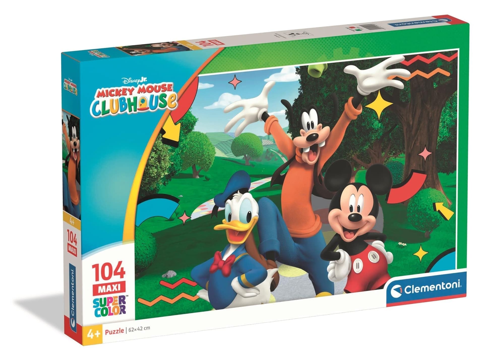 Puzzle 104 elementy Maxi Super kolor Mickey Mouse Clubhouse 25018