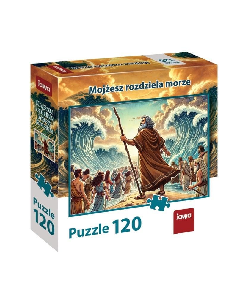 Gra JAWA Puzzle Mojżesz Rozdziela Morze 120 Elementów