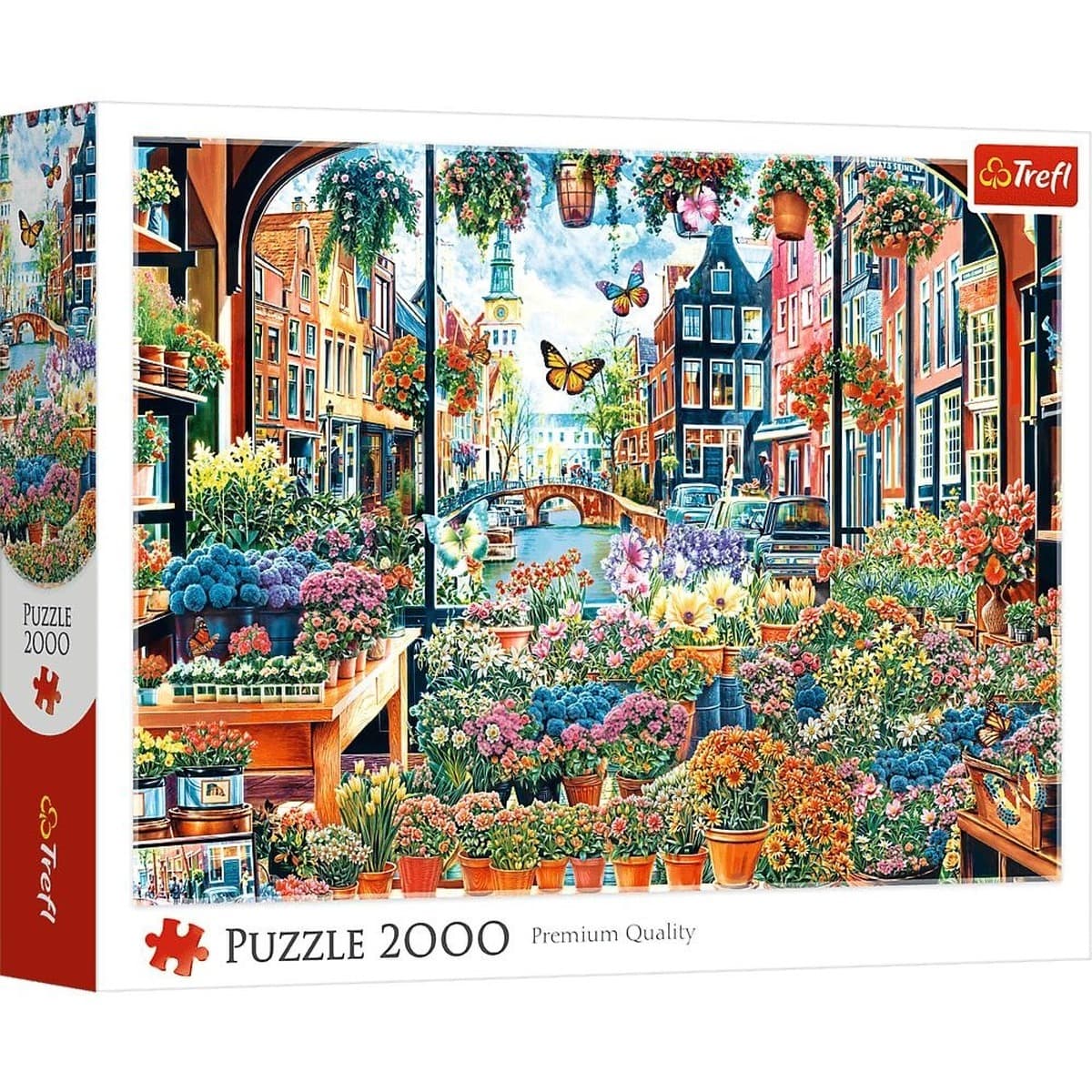 Puzzle 2000 Kwiaciarnia w Amsterdamie 27128