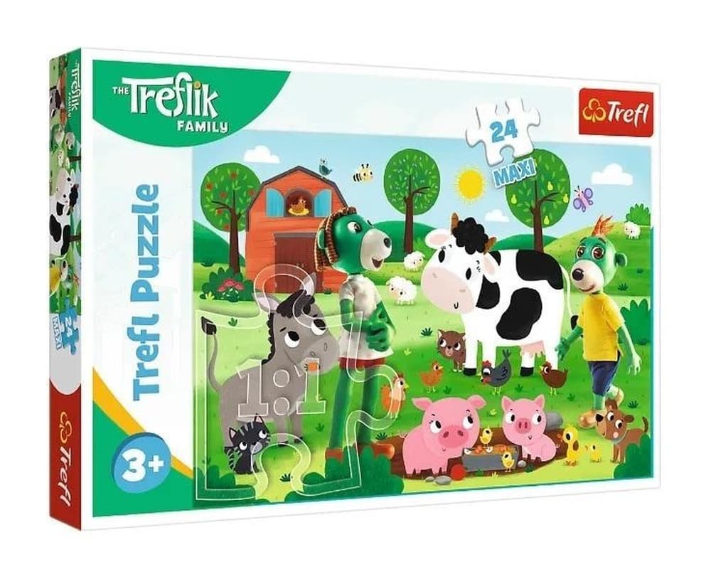 Puzzle 24 maxi Rodzina Treflików na wsi 14361