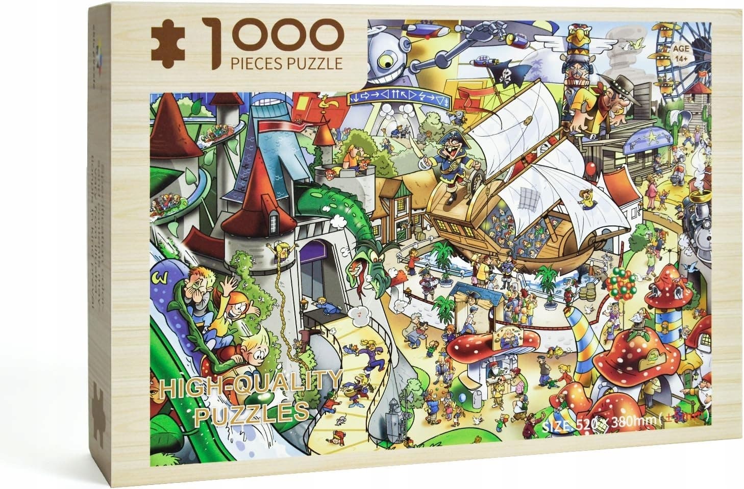 Puzzle 2D Park rozrywki 500 elementów Ravensburger