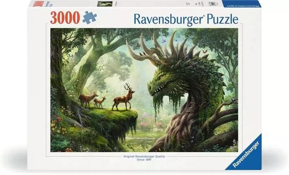 Puzzle 2D Przebudzenie Leśnego Smoka 3000 elementów Ravensburger