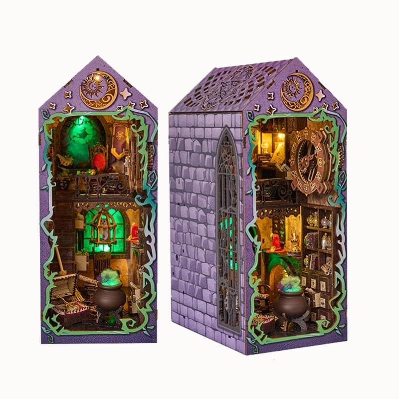 Puzzle 3D Chata mistycznego czarodzieja z lampką LED