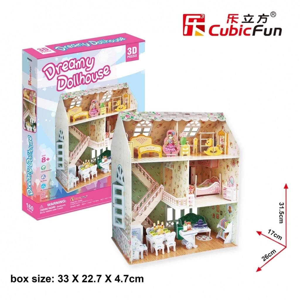 Puzzle 3D Domek dla Lalek Dreamy 160 elementów
