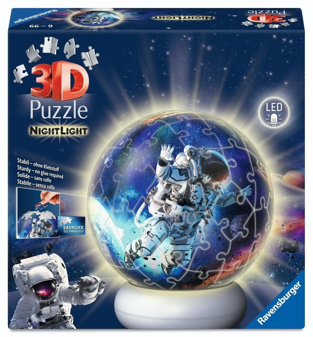 Puzzle 3D NightLight Astronauts in Space z lampką LED
