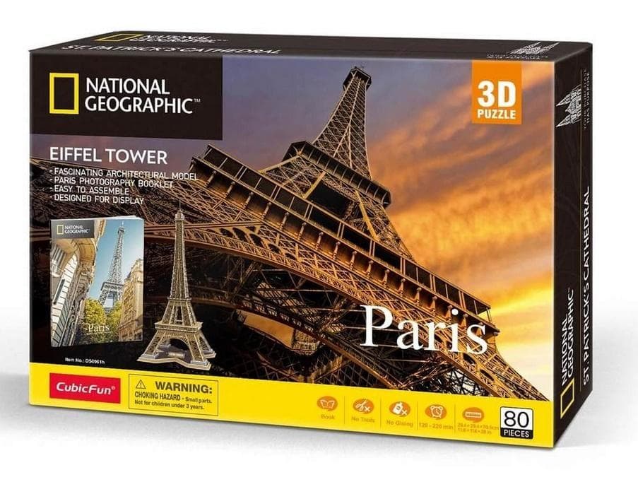 Puzzle 3D CubicFun National Geographic Paryż 222 elementy