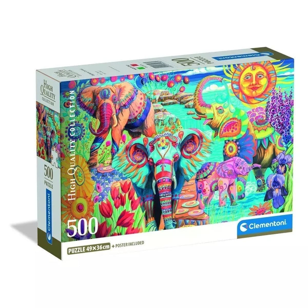 Puzzle 500 elementów Elephants' Carnival