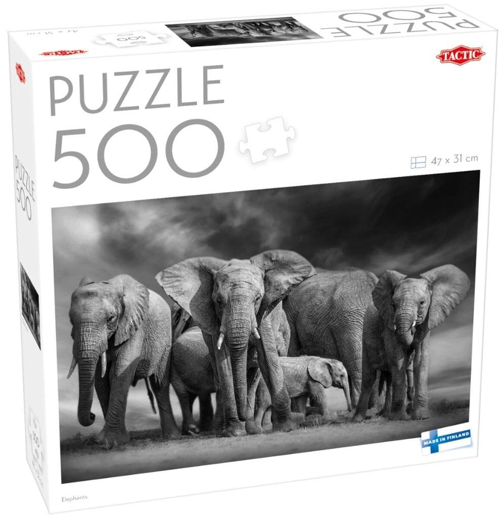 Puzzle 500 elementów Słonie