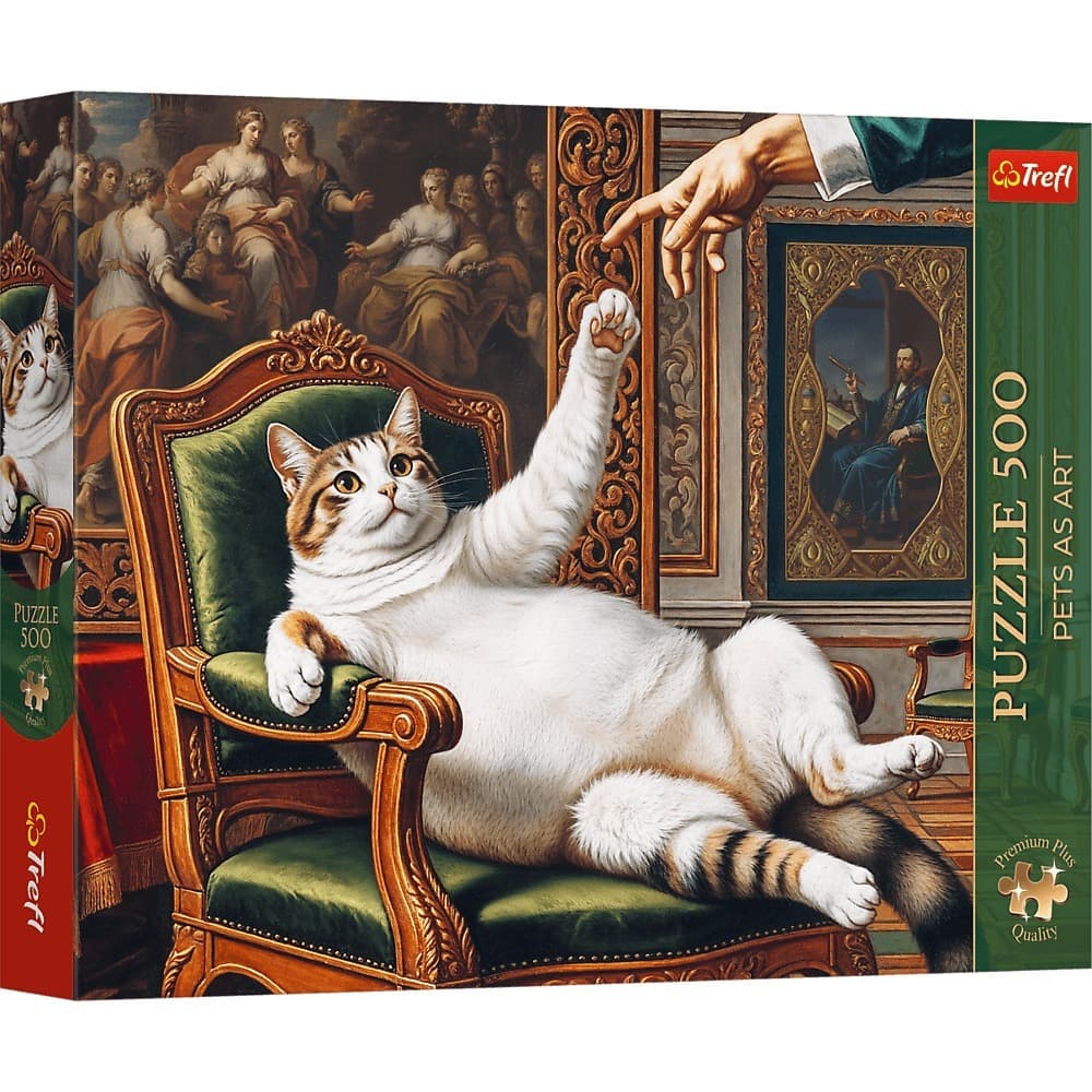 Puzzle 500 Trefl Premium Plus Pets as Art Jego Puszysta Wysokość 37627