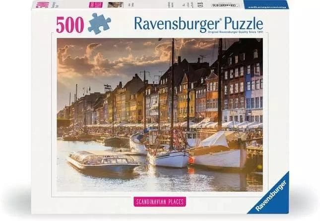 Puzzle 500 elementów Kopenhaga Zachód Słońca Ravensburger