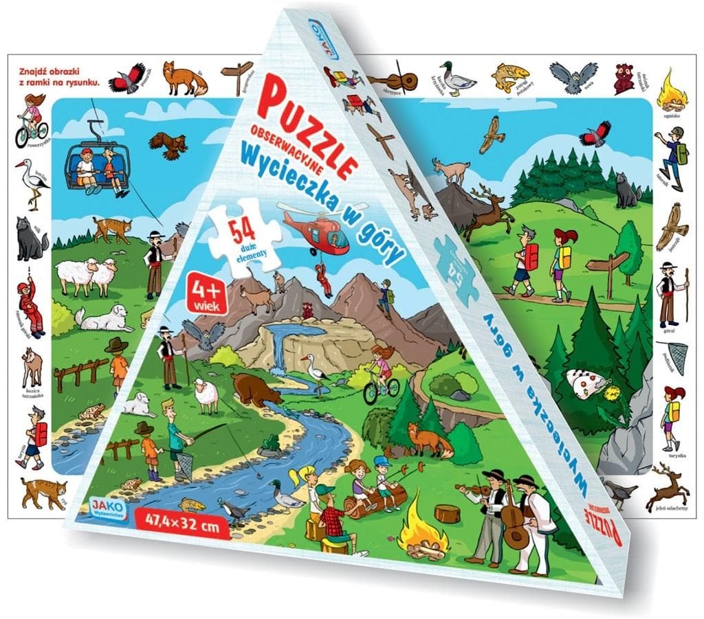 Puzzle Obserwacyjne Wycieczka w Góry 54 Elementy