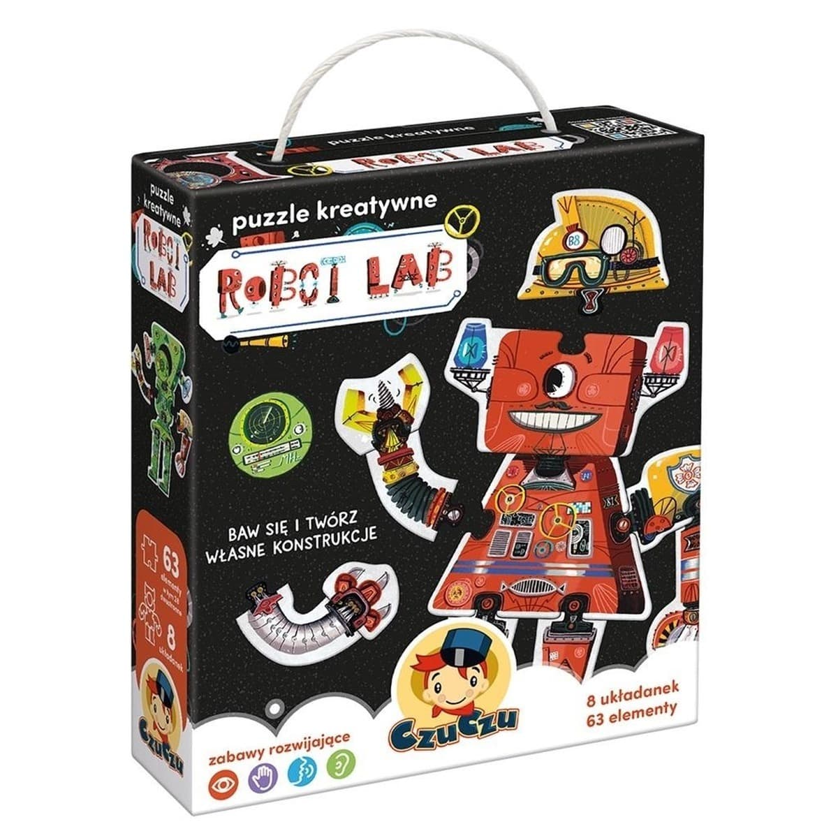 Puzzle 63 elementy Robot Lab CzuCzu Puzzlove