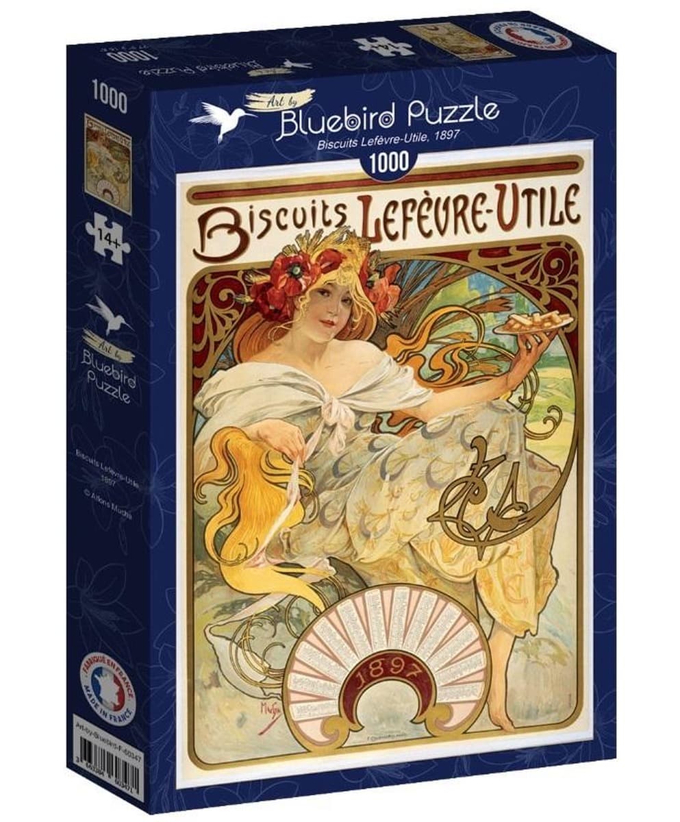 Puzzle Ciasteczka Lefevre-Utile Alfons Mucha 1000 elementów