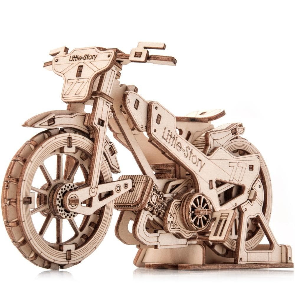 Drewniane puzzle 3D Motocykl Żużlowy Little Story