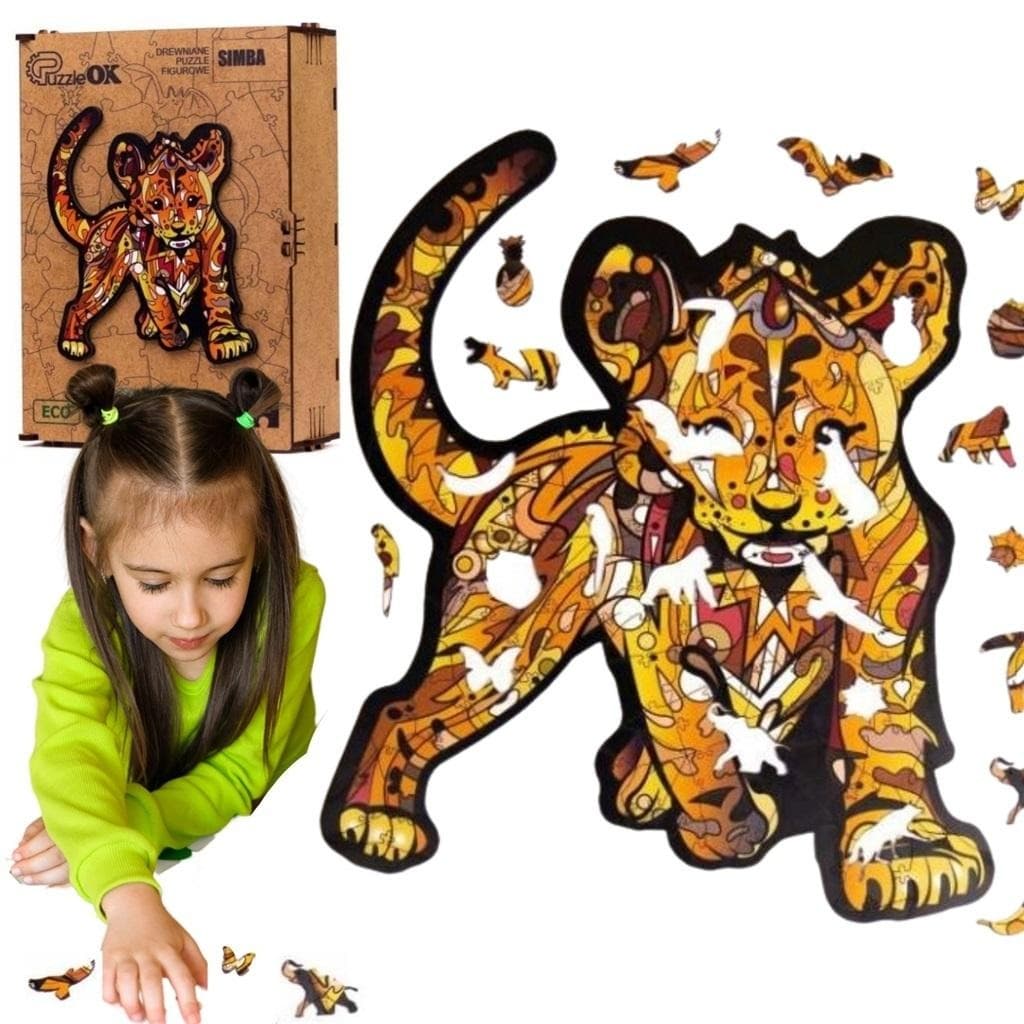 Puzzle drewniane ekologiczne Simba A4