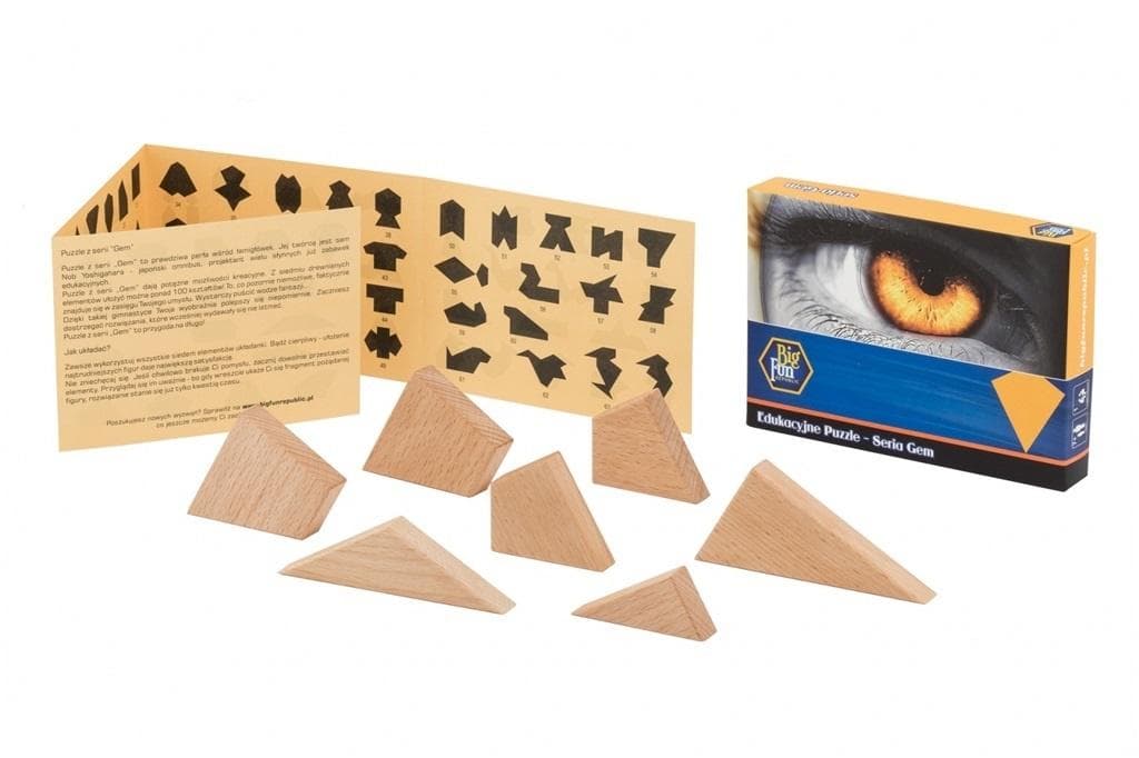 Drewniane puzzle - układanka edukacyjna
