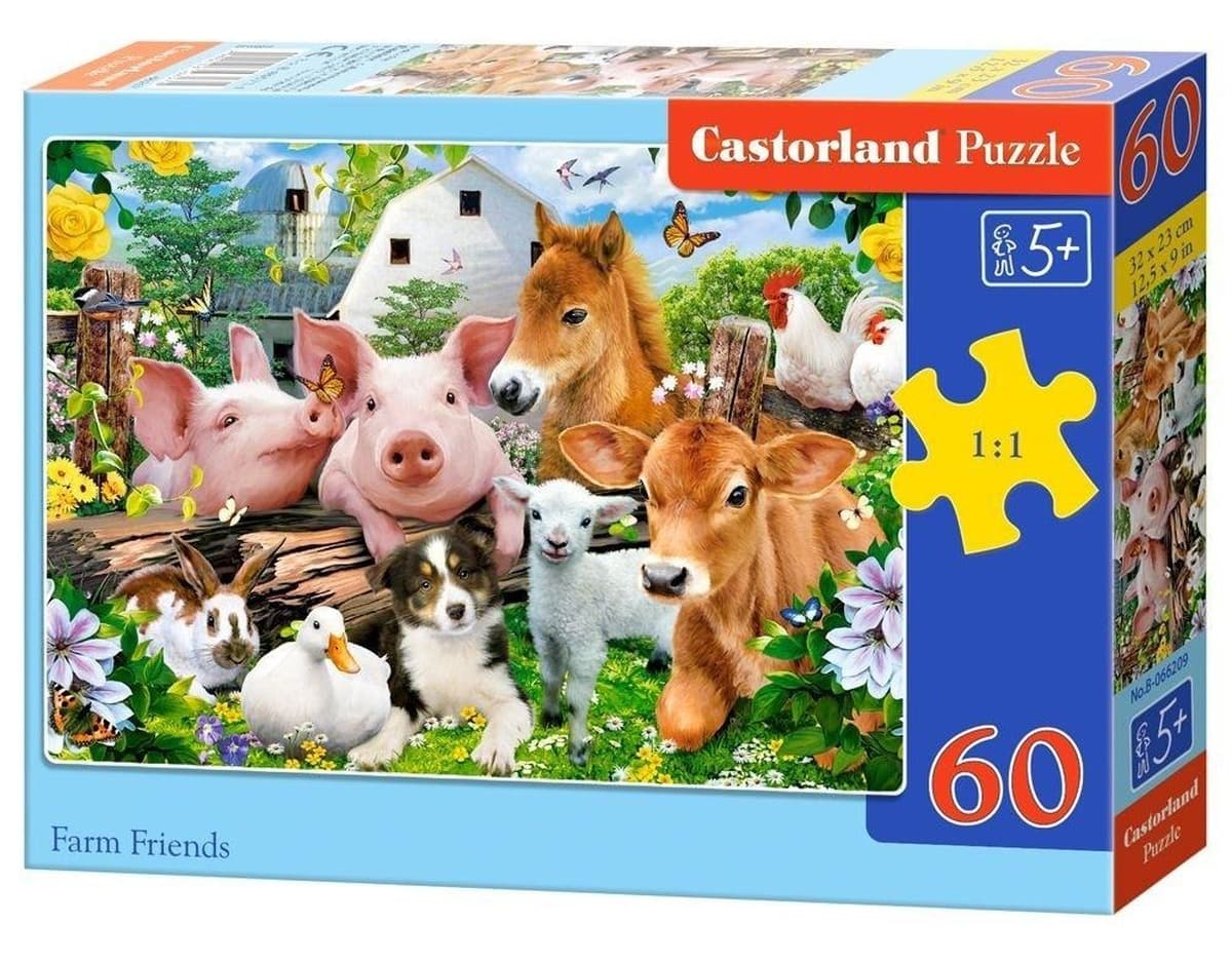 Puzzle Farma Przyjaciele 60 elementów Castorland