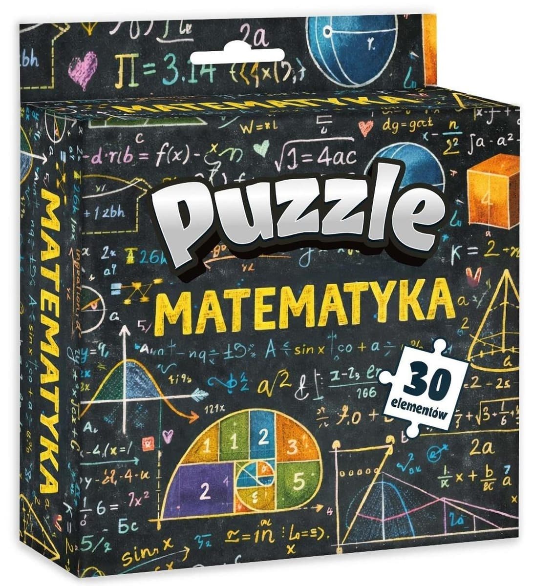 Puzzle Matematyka 30 elementów Kangur pudełko 142x184 mm