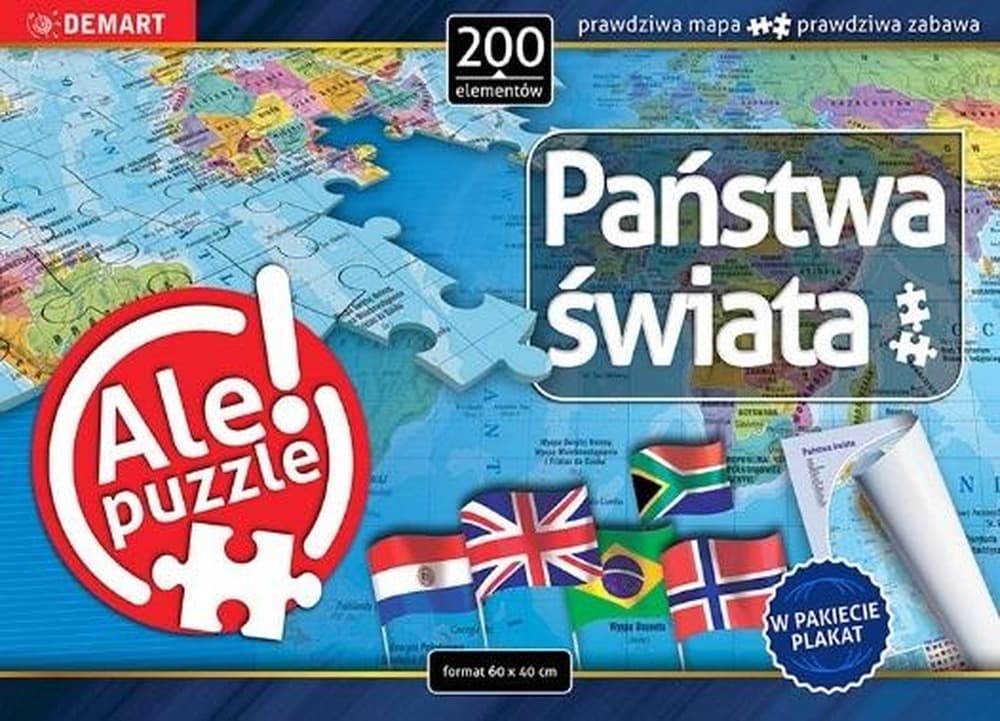 Puzzle Państwa świata 200