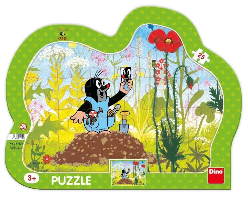 Puzzle ramkowe Krecik i Spodenki 25 elementów