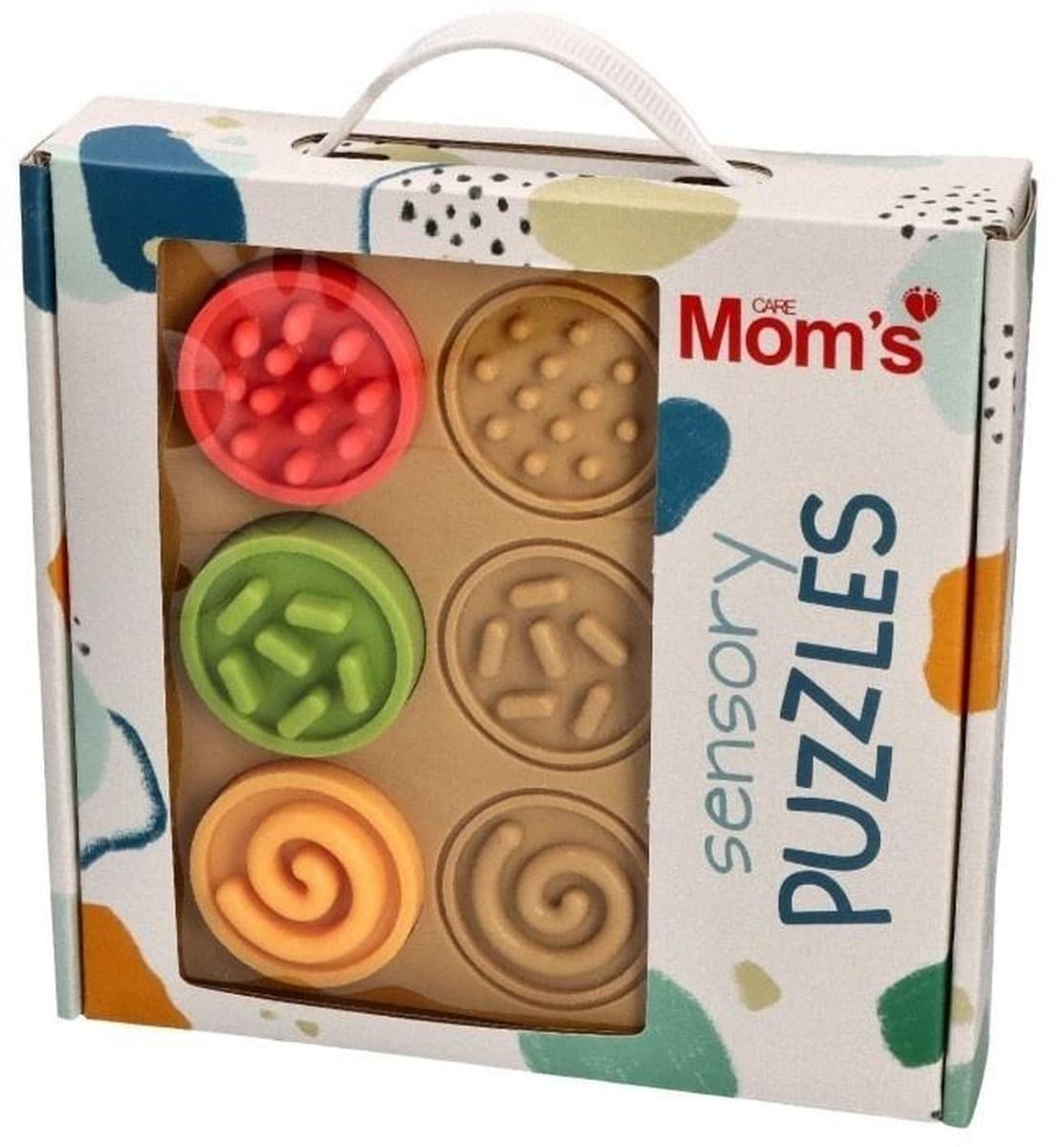 Puzzle sensoryczne kółeczka dla dzieci 0+ Mom's Care