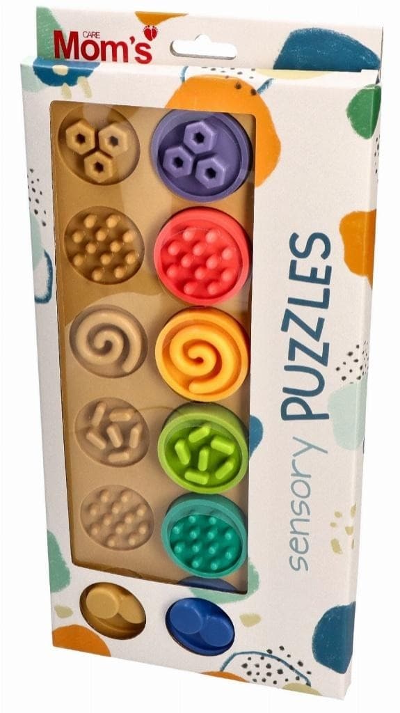 Puzzle sensoryczne XL kółeczka dla dzieci Mom's Care