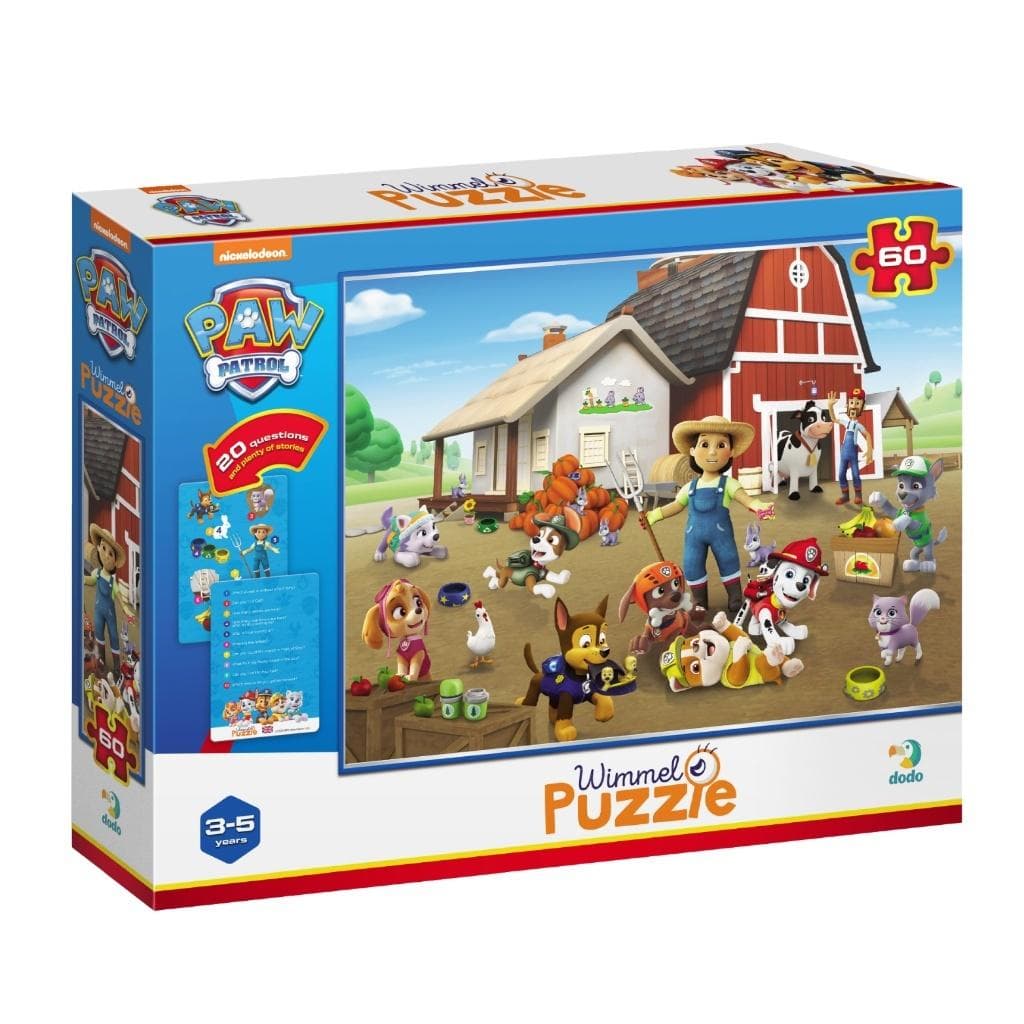Puzzle Wimmel Psi Patrol Na Farmie 60 elementów dla dzieci