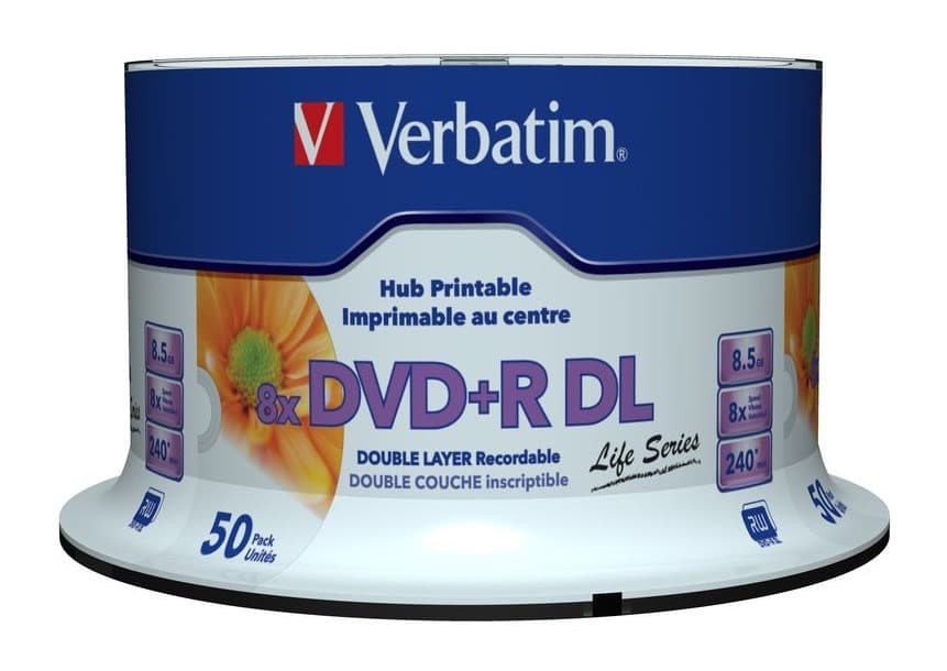 Płyta DVD+R 8.5 GB 8x Double Layer 50 sztuk