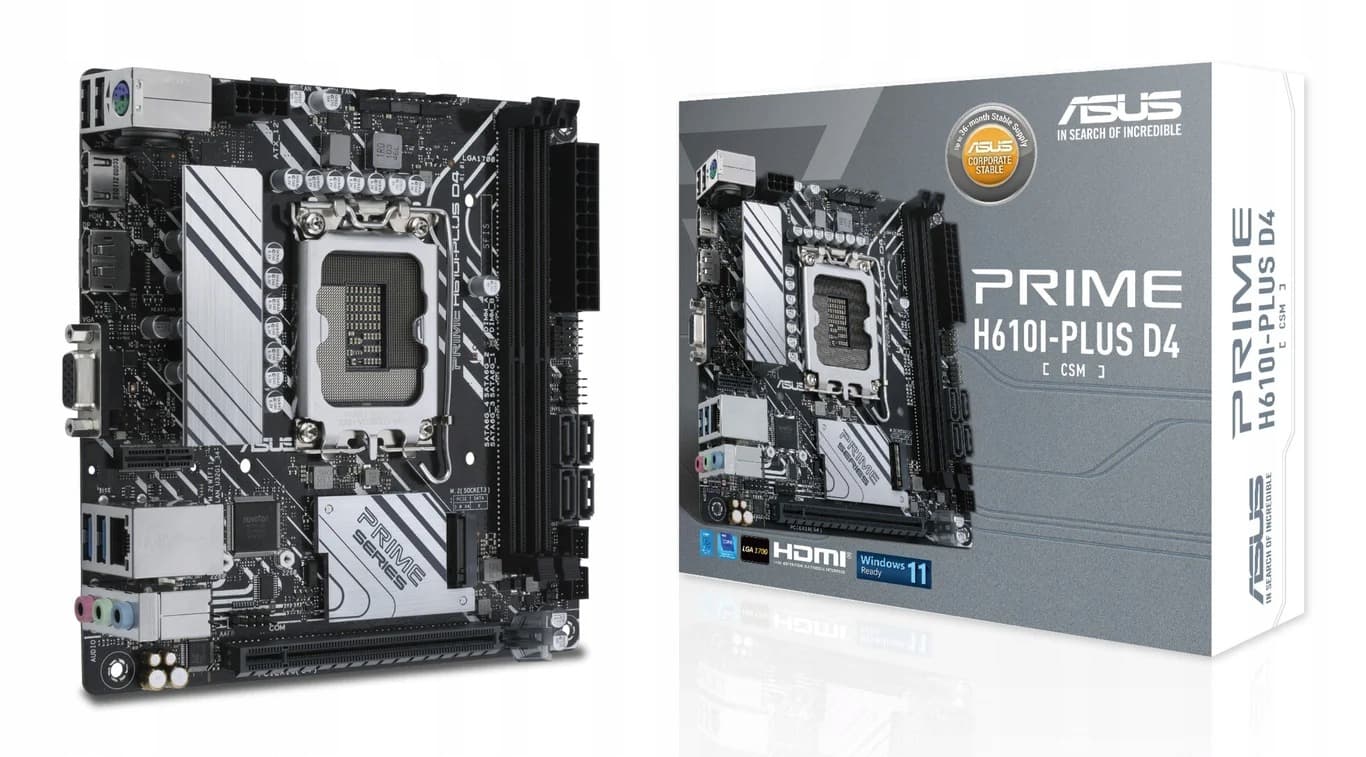 ASUS PRIME H610I-PLUS D4-CSM Płyta Główna mini ITX LGA 1700