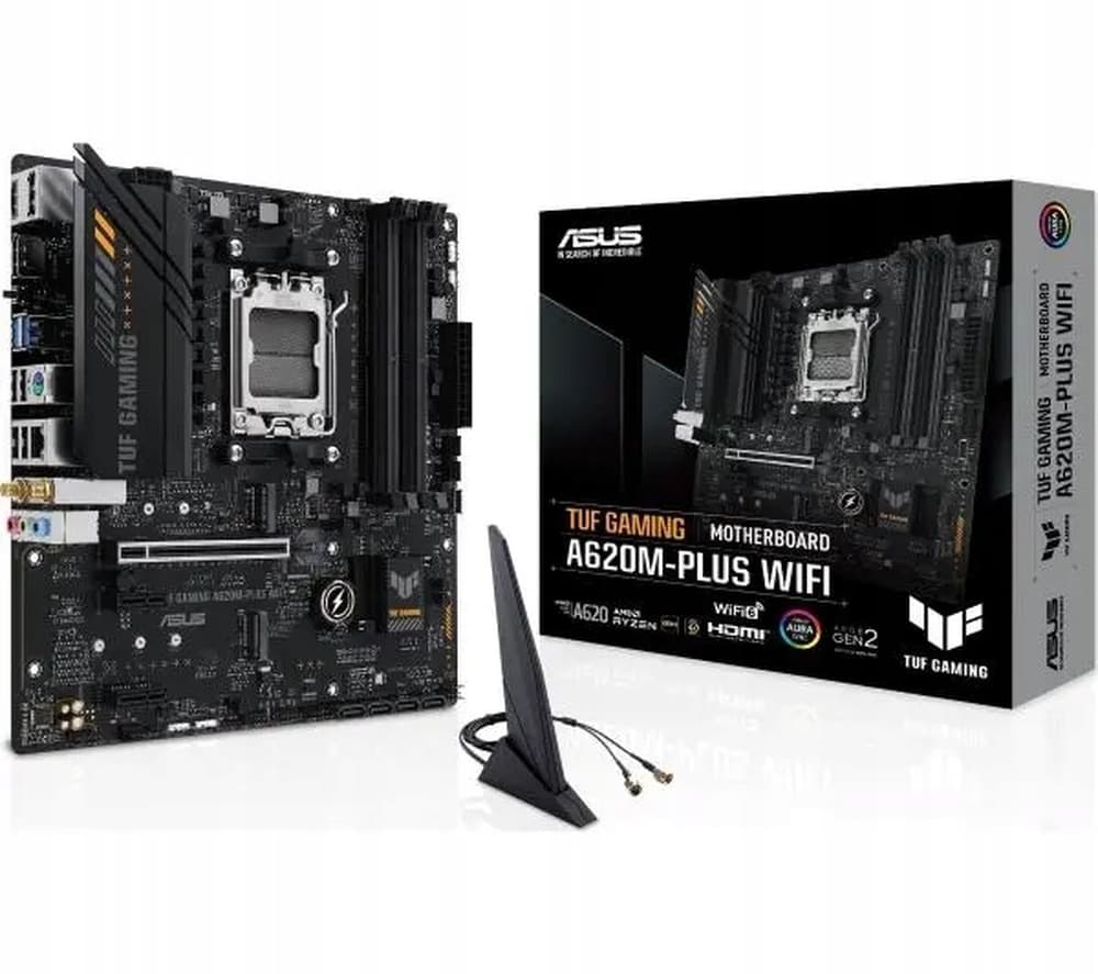 Płyta główna ASUS TUF GAMING A620M-PLUS WIFI AMD A620 Gniazdo AM5 micro ATX
