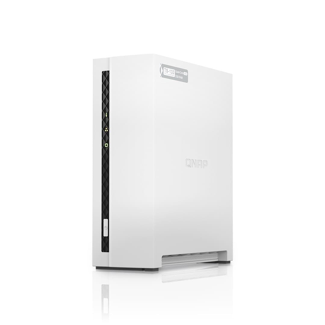 Serwer NAS Qnap Tower 1x2.5/3.5 SATA ARM 1.8GHz Quad Core 2GB RAM TS-133