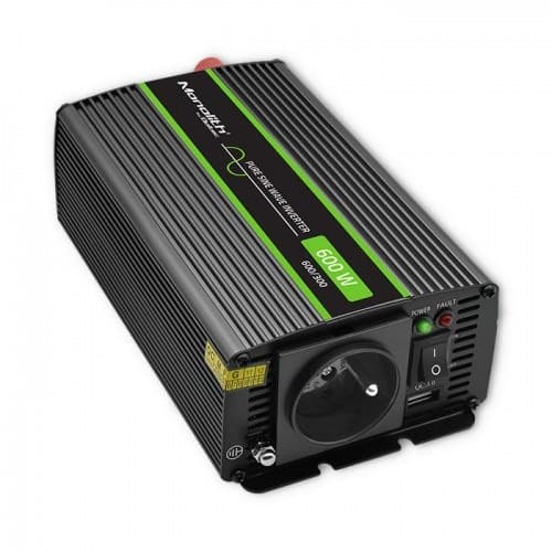 Qoltec Monolith adapter zasilający automatyczny 600 W czarny