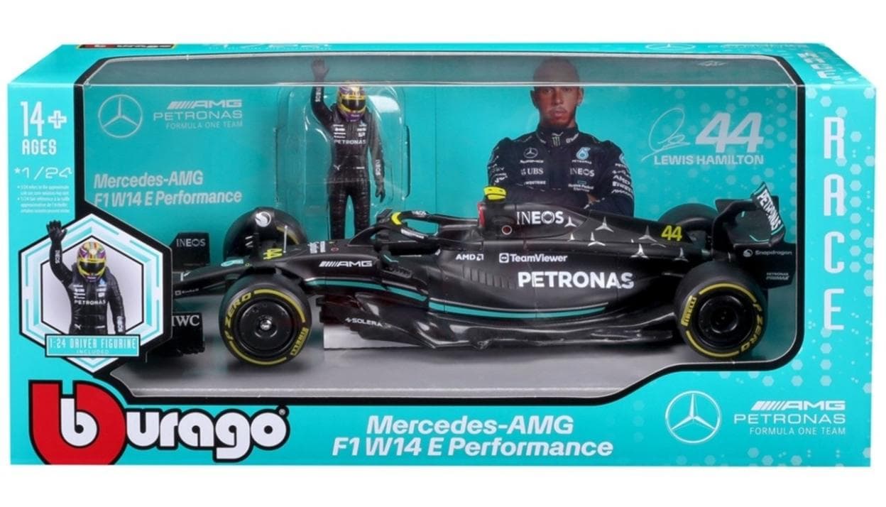 Bolid F1 Mercedes-AMG W14 E Performance 2023 Lewis Hamilton 23 cm