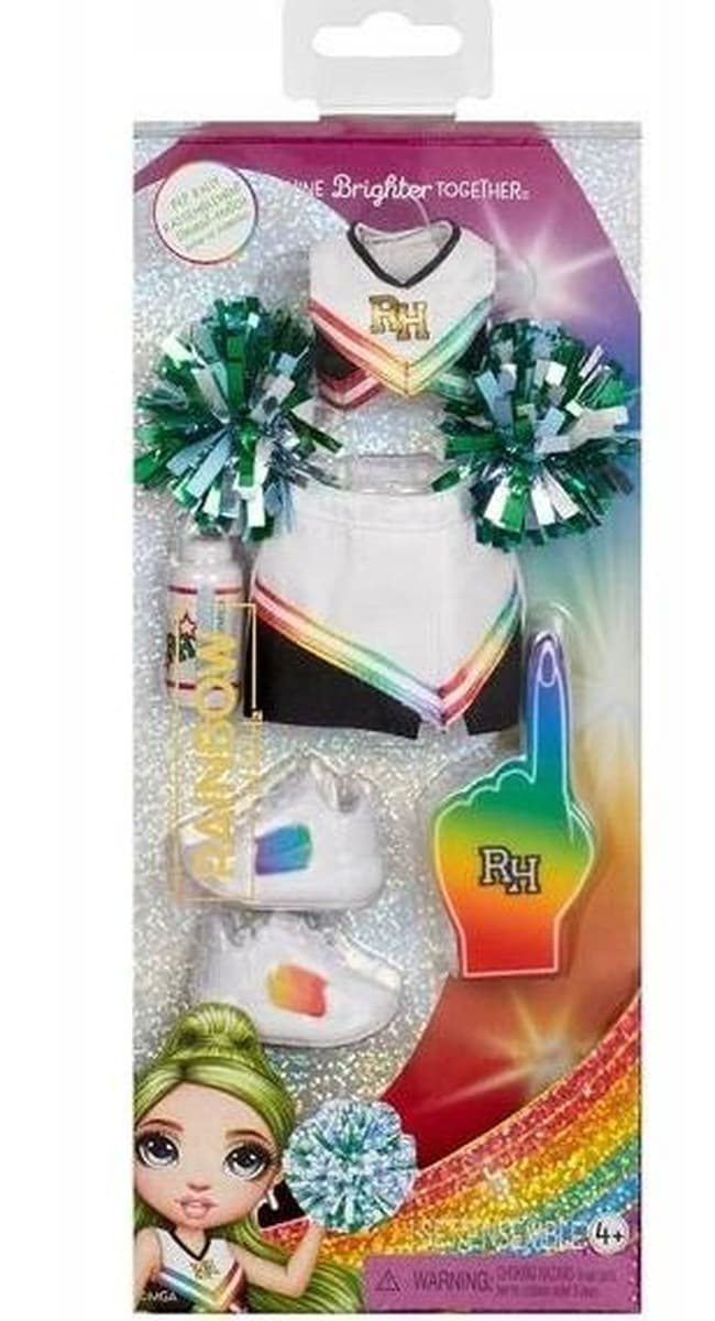 Rainbow High Cheerleaderki Zestaw Ubrań dla Lalek