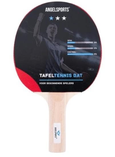 Rakietka do tenisa stołowego Angel Sports 1 gwiazdka drewniana