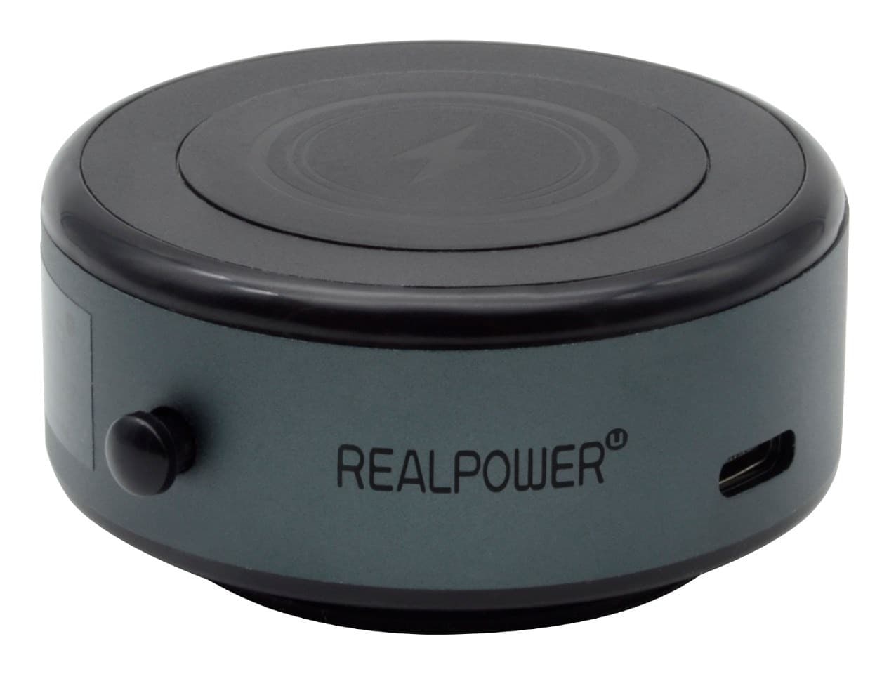 RealPower ChargeAir MAG Car Uchwyt magnetyczny do smartfona z ładowaniem bezprzewodowym czarny