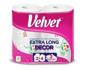 Velvet Ręczniki Kuchenne Extra Long Decor 2-warstwowy