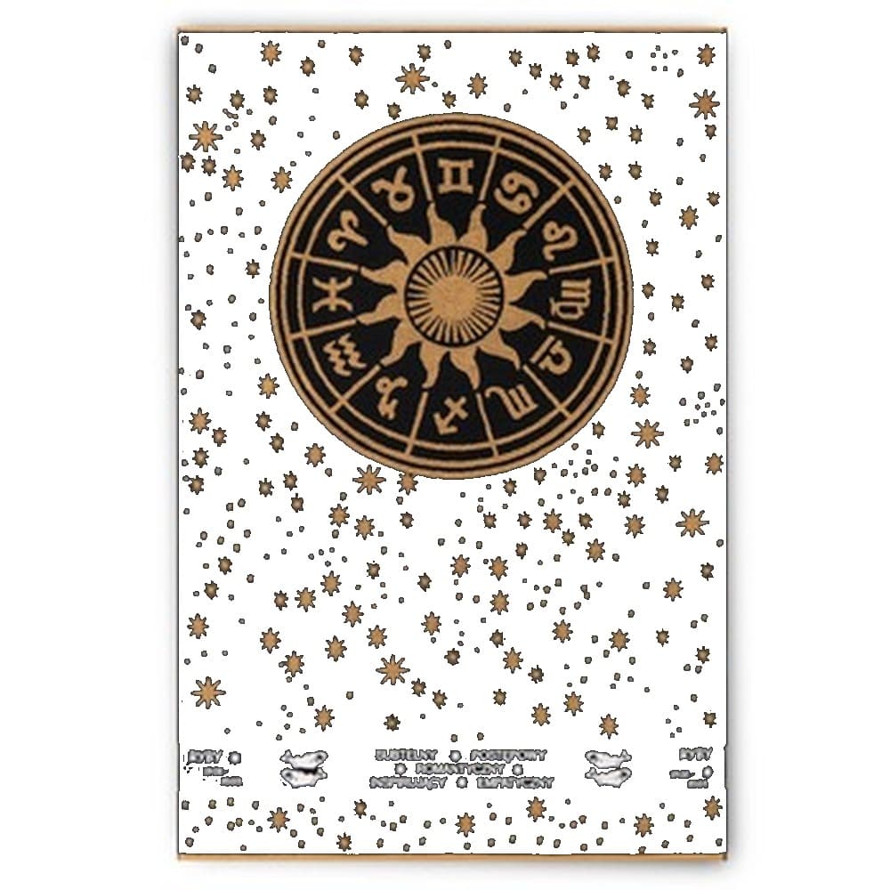 Ręcznik Zodiak 100x150cm 500g/m2 czarno-złoty RYBY