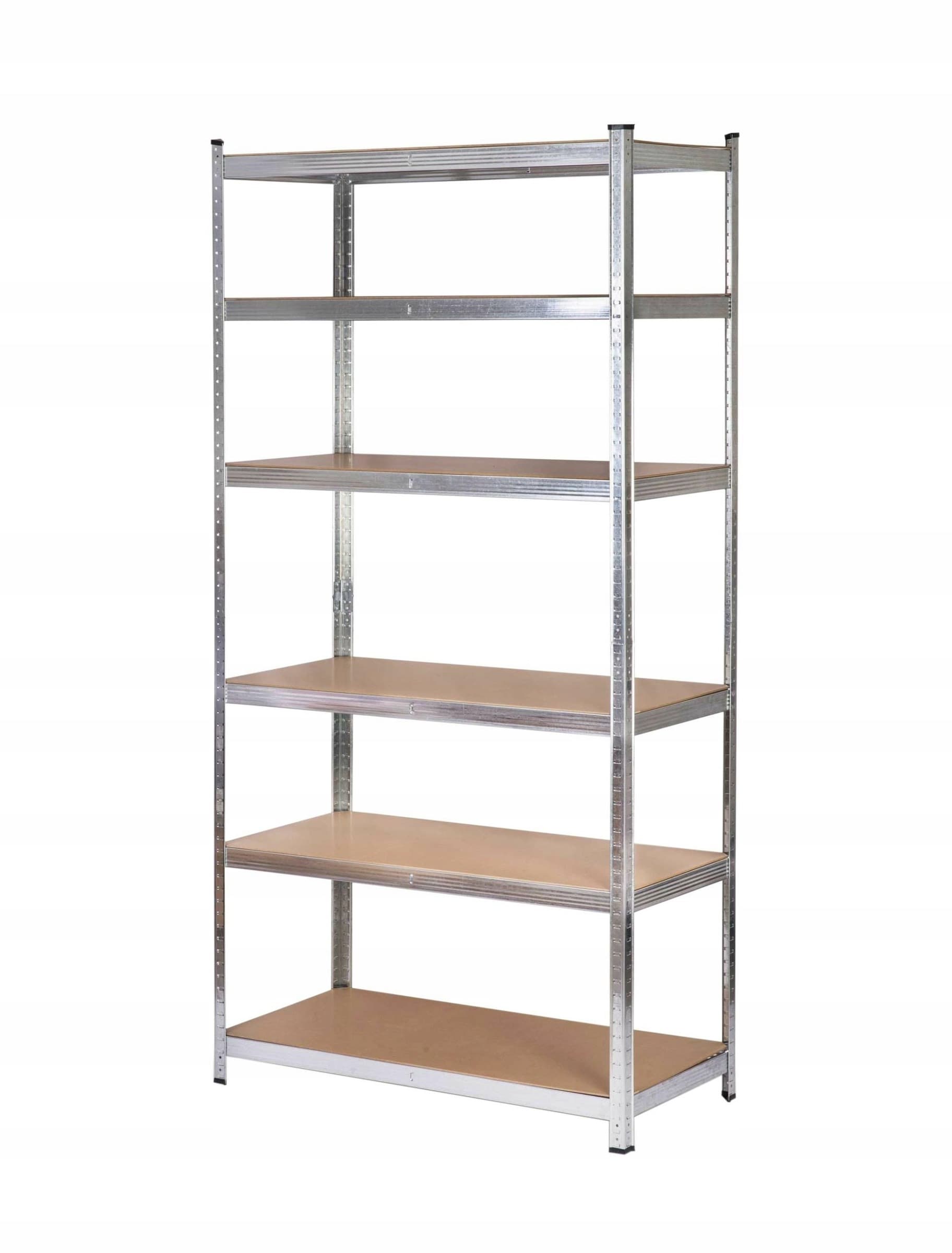 Regał metalowy AW 6 półek 200x90x40 cm, nośność 300kg, montaż wciskany